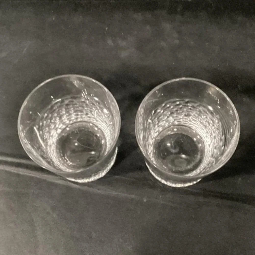 Old‎ Fashioned Glasses Hammered Whiskey Rocks Lowball Tumblers Set Of 2